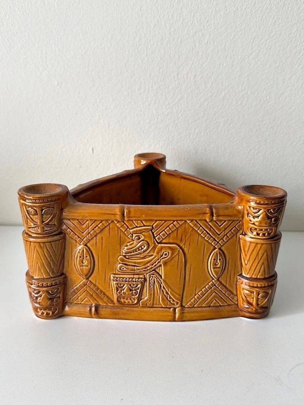 Disneyland Trader Sam’s Tiki Mug - 1st Edition - “UH OA” Drummer - New
